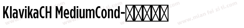 KlavikaCH MediumCond字体转换